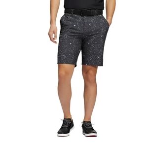 Adidas Men's Black Golf Flag Patterned Shorts Size 38 Golf Shorts